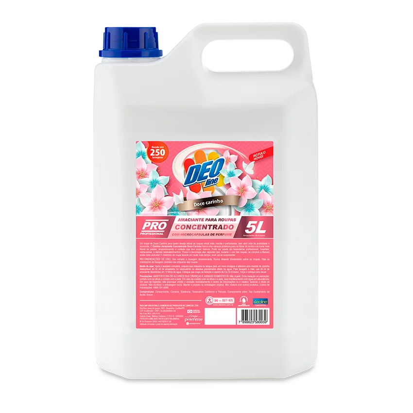 AMACIANTE DOCE CARINHO ROSA 5L DEOLINE