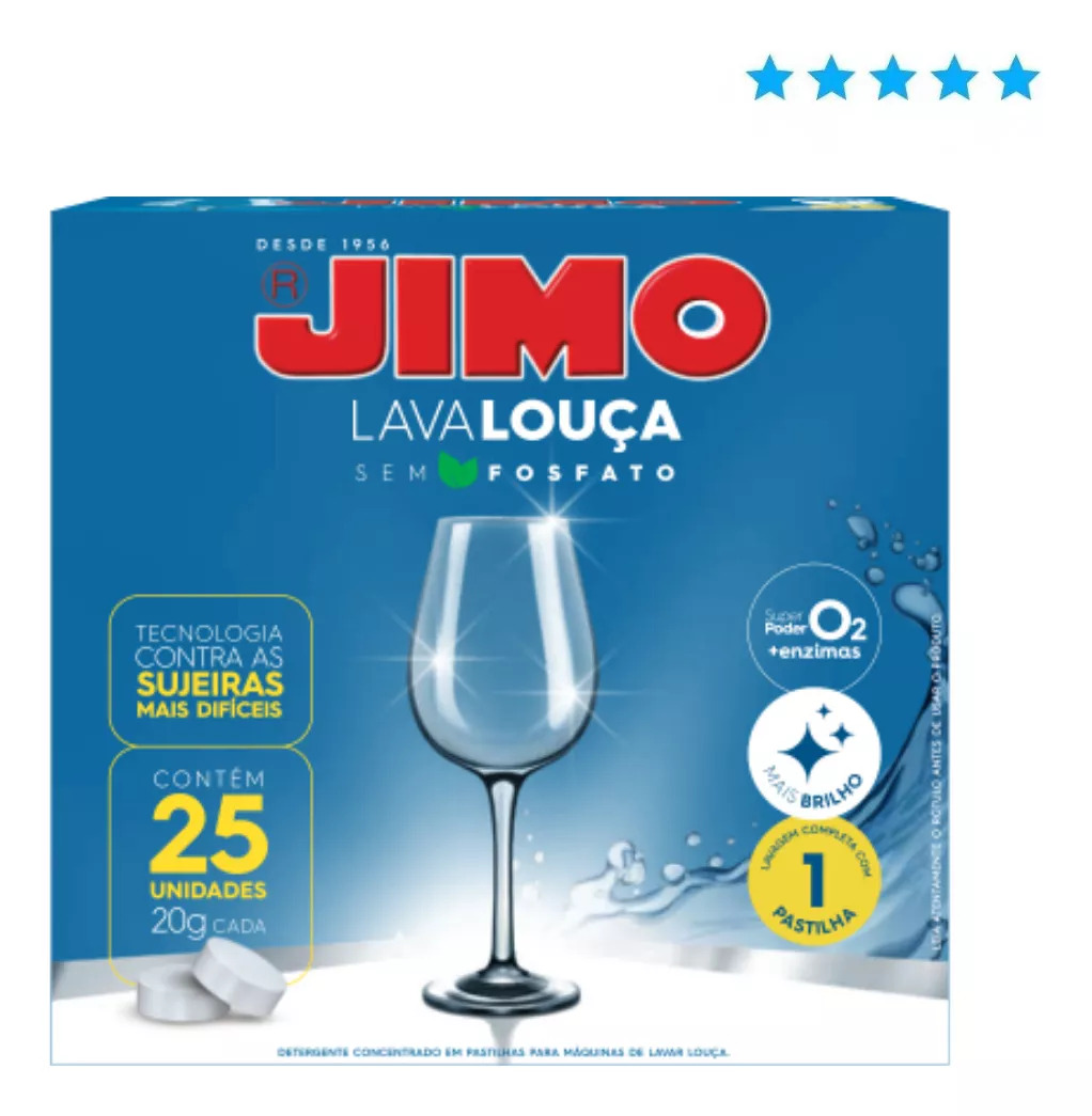 JIMO LAVA LOUÇA C/ 25UNI