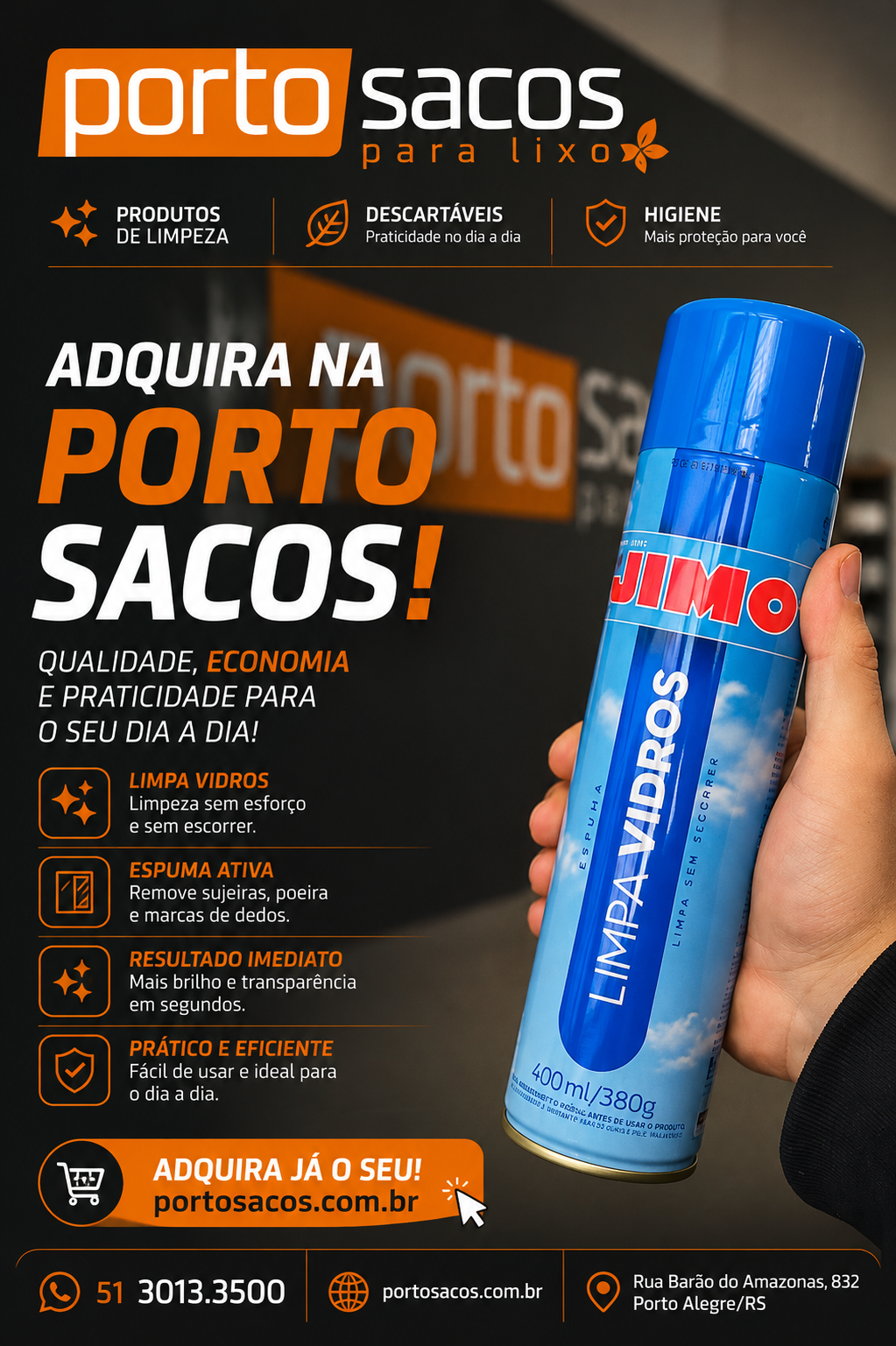 JIMO LIMPA VIDROS